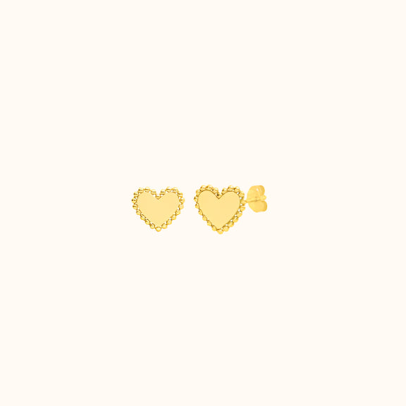 FYB Eleanor Heart Studs-Earrings-lou lou boutiques