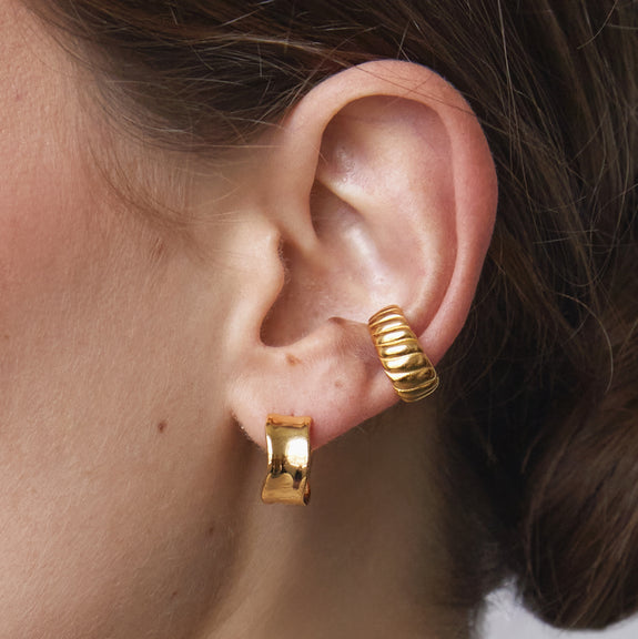 FYB Farrah Wave Huggies-Earrings-lou lou boutiques