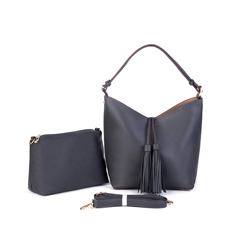 Proya Hobo Bag w/ Tassel-Purses-lou lou boutiques