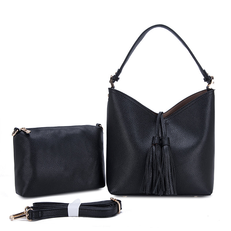 Proya Hobo Bag w/ Tassel-Purses-lou lou boutiques