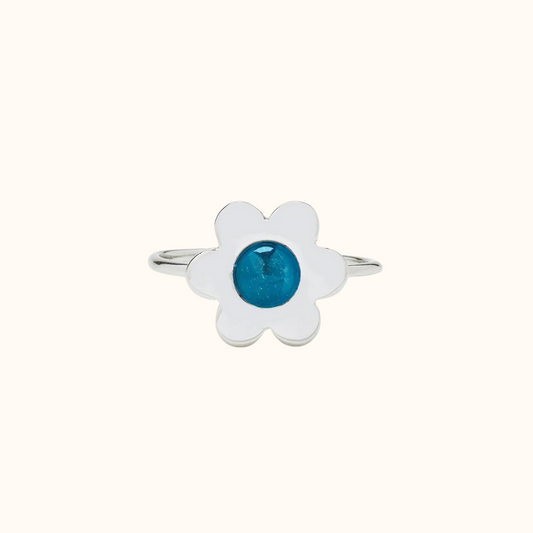 Pura Vida Mood Flower Ring-Rings-lou lou boutiques