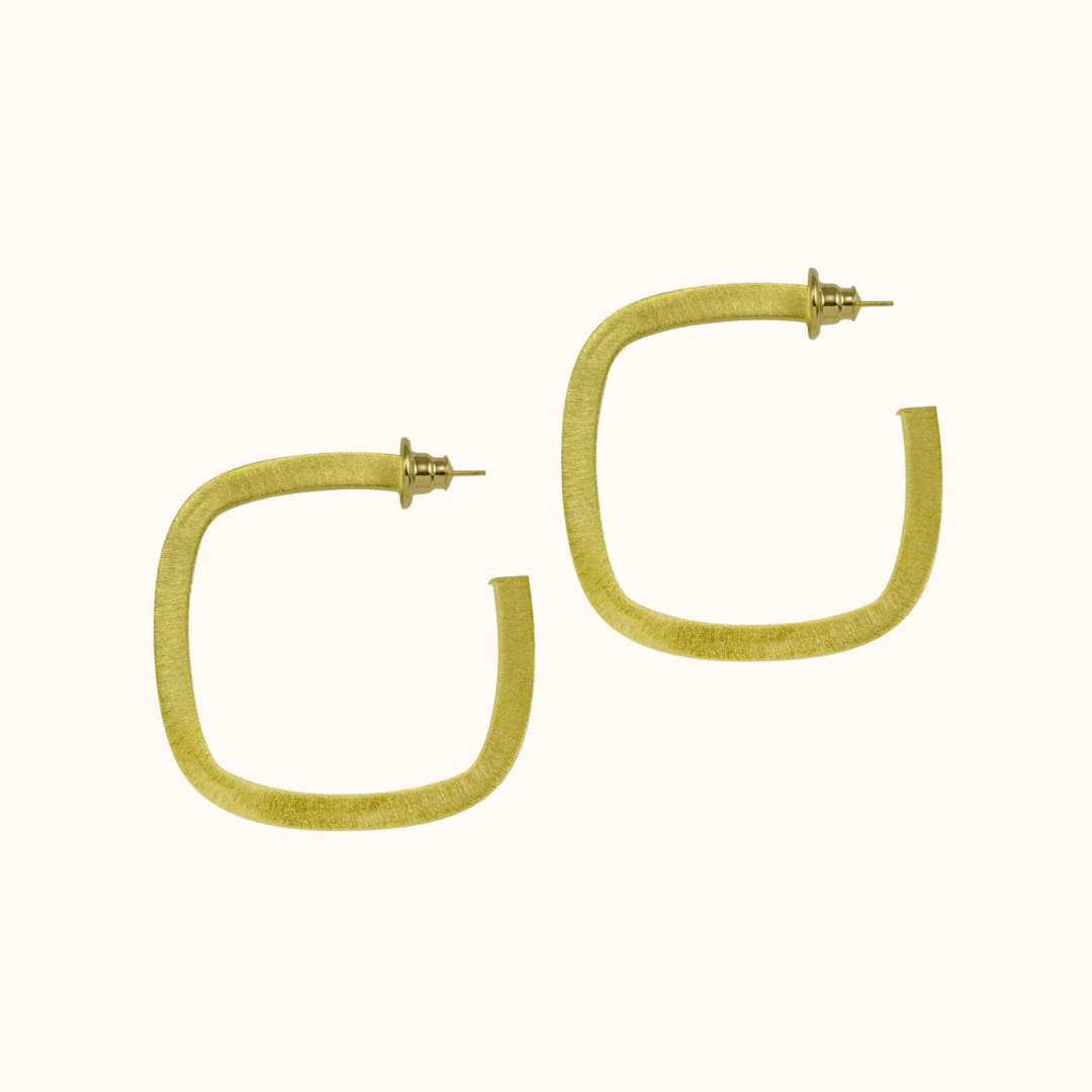 Betty Carré Alid Square Hoop-Earrings-lou lou boutiques