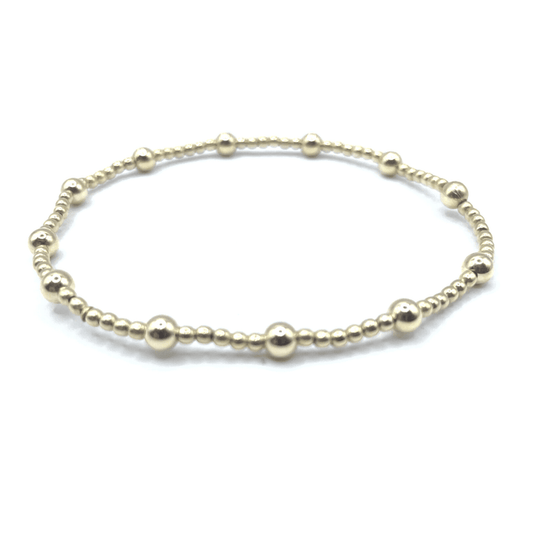 Erin Gray 2mm Karma Bracelet (with twelve 4mm)-Bracelet-lou lou boutiques