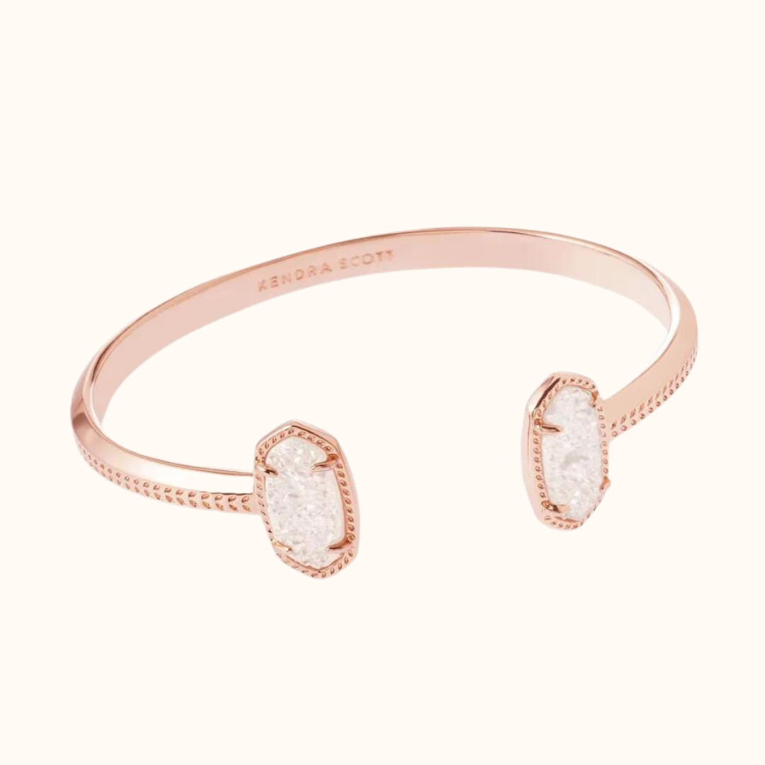 Kendra Scott Elton Rose Gold Cuff Bracelet-Bracelet-lou lou boutiques