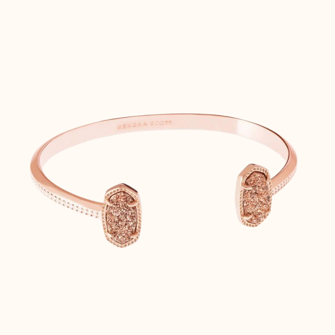 Kendra Scott Elton Rose Gold Cuff Bracelet-Bracelet-lou lou boutiques