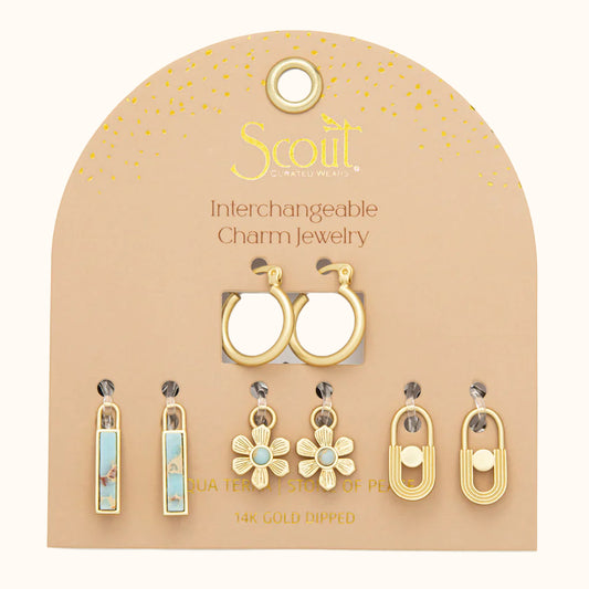 Scout Interchangeable Charm Earring-Earrings-lou lou boutiques